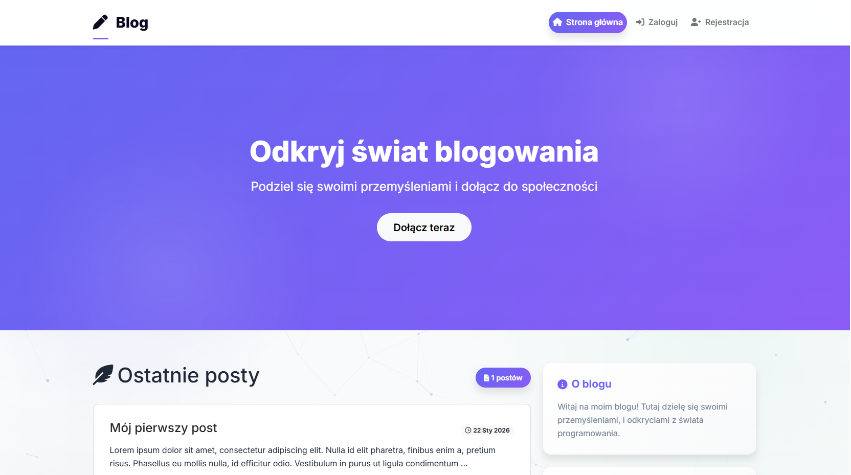 Aplikacja blog